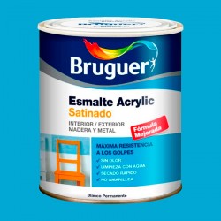 Esmalte acrílico satinado turquesa