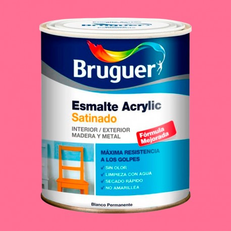 Esmalte acrílico satinado fucsia