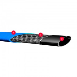 Manguera plana flexible de PVC al corte Waterflat L
