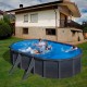 Piscina ovalada de acero grafito Granada Gre
