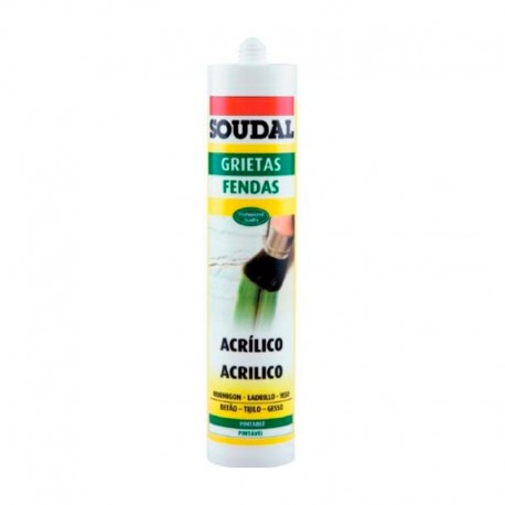 Masilla acrílica para grietas Soudal