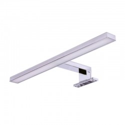 Aplique LED cromo para espejo de baño