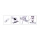 Aplique LED cromo para espejo de baño