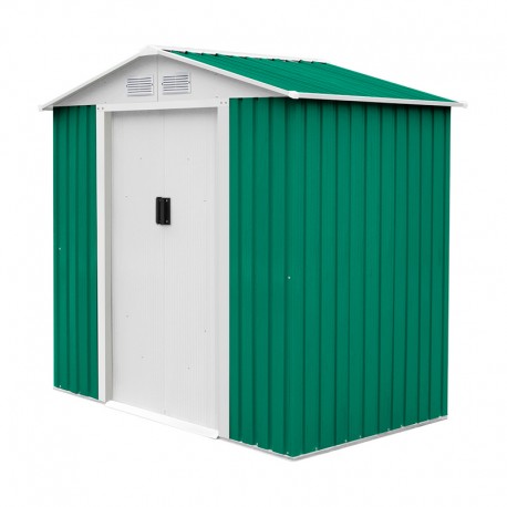 Cobertizo de metal verde Gardiun