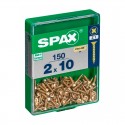 Tornillo cabeza plana yellox 150 UDS Spax