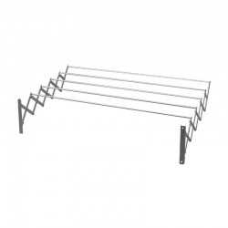 Tendedero extensible de aluminio 5 varillas para pared