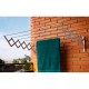 Tendedero extensible de aluminio 5 varillas para pared