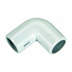 Manguito de unión curvo VD PVC blanco