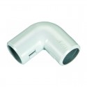 Manguito de unión curvo VD PVC blanco