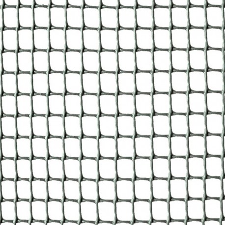 Malla cuadrada de plástico gris 1x5m