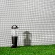 Malla cuadrada de plástico gris 1x5m