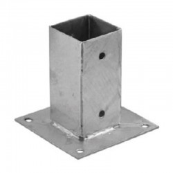 Anclaje metálico para poste de pérgola