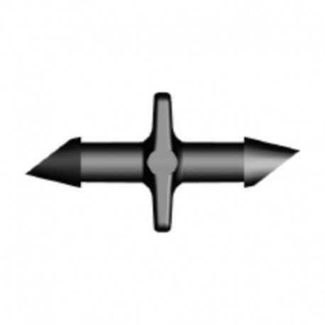 Conectores microtubo riego por goteo 4mm