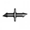 Conectores microtubo riego por goteo 4mm