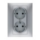 Base enchufe eléctr. doble TT Habitat-15