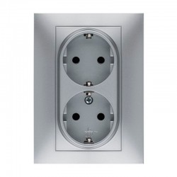 Base enchufe eléctr. doble TT Habitat-15