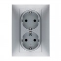 Base enchufe eléctr. doble TT Habitat-15
