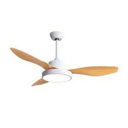 Ventilador de techo DC con luz led + mando Ø120cm Hayate