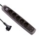Base Schuko 5T + interruptor + 2USB