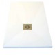 Plato de ducha resina Dquarzo blanco 100cm