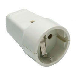 Base enchufe móvil aérea c/TT 16A-250V