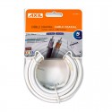Cable coaxial 19VAtC colgable blanco