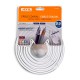 Cable coaxial 19VAtC colgable blanco
