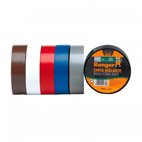 Cinta aislante de PVC 19mmx20m Ranger
