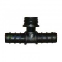 Te rosca central riego goteo 16mmx1/2"