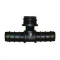 Te rosca central riego goteo 16mmx1/2"
