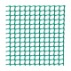 Malla cuadrada de plástico verde 1x5m