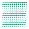 Malla cuadrada de plástico verde 1x5m