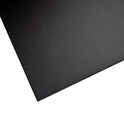 Placa de plastonda alveolar negra 2,5mm
