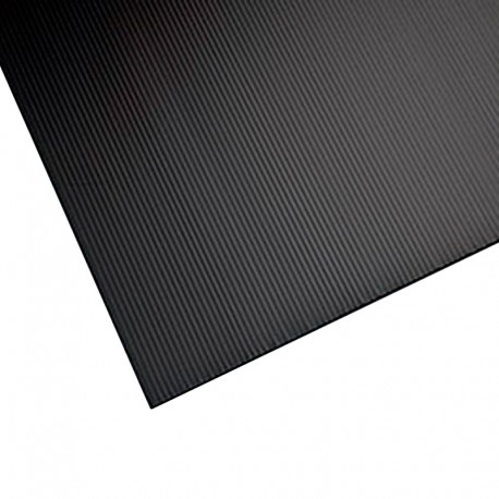 Placa de plastonda alveolar negra 2,5mm