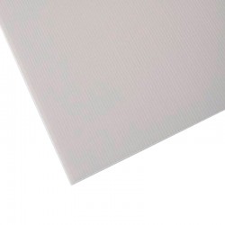 Placa de plastonda alveolar blanca 2,5mm