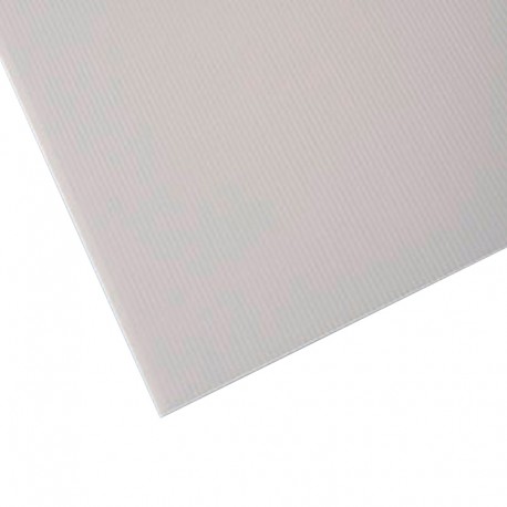 Placa de plastonda alveolar blanca 2,5mm