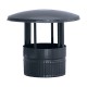 Sombrerete vitrificado negro chimenea