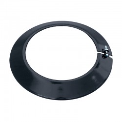 Embellecedor vitrificado negro chimenea