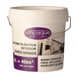 Pintura plástica satinada blanca