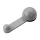 Tope giratorio retenedor adhesivo de plástico para puerta 108x40x27mm