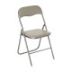 Silla plegable de metal acolchada