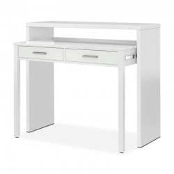 Mesa escritorio extensible de melamina