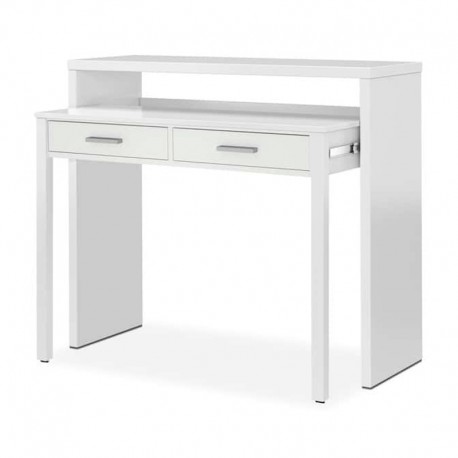 Mesa escritorio extensible de melamina