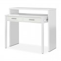 Mesa escritorio extensible de melamina