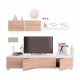 Mueble de salón melamina para TV Alida