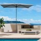 Parasol de aluminio cuadrado 2x3m