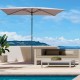Parasol de aluminio cuadrado 2x3m