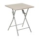 Mesa auxiliar plegable cuadrada de metal/MDF