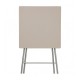Mesa auxiliar plegable cuadrada de metal/MDF