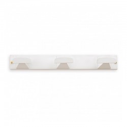 Colgador percha de acero con 3 ganchos